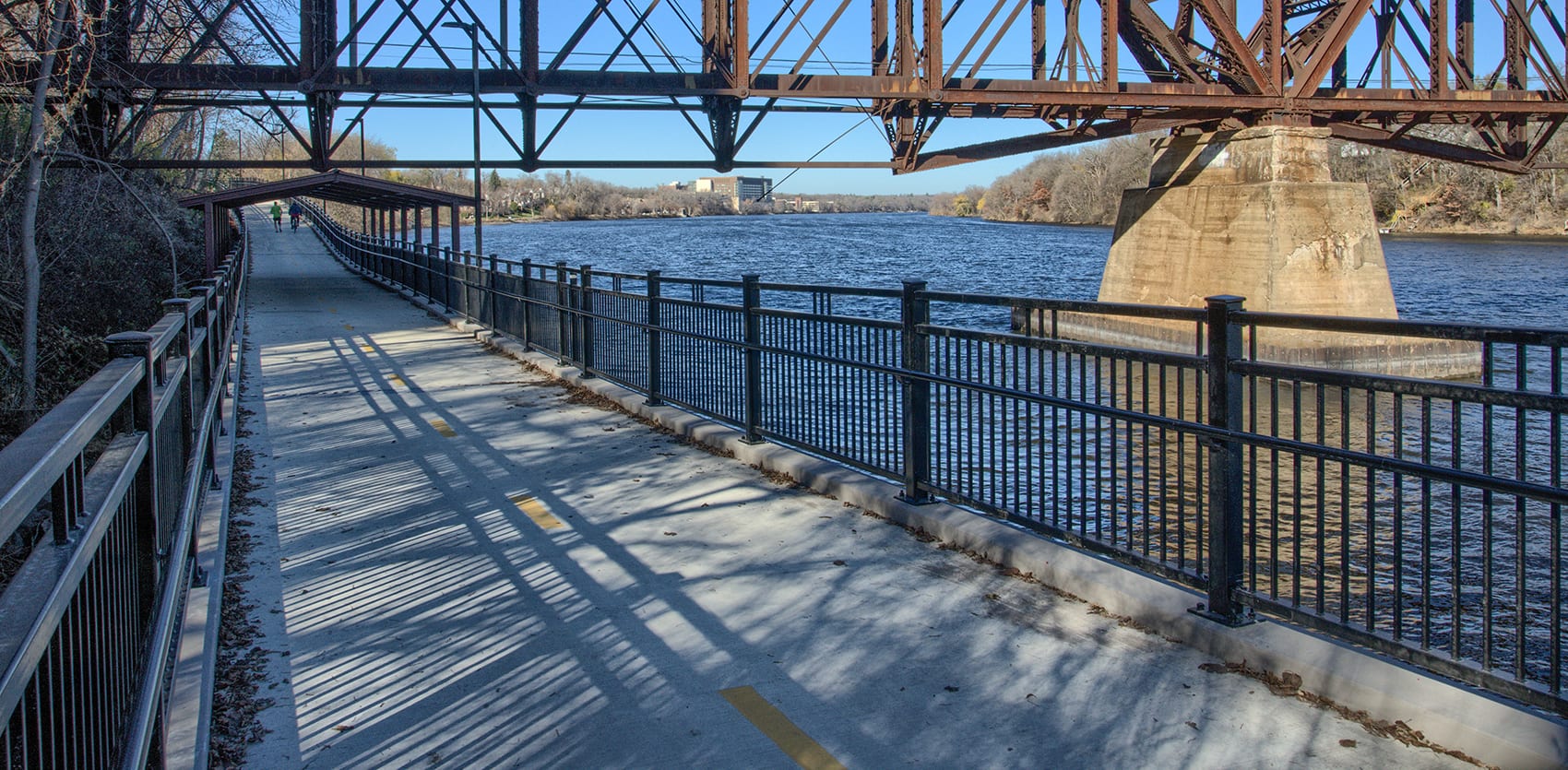 Beaver Island Bike Path and Pedestrian Bridge