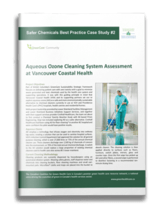 Aqueous Ozone Cleaning System Assessment at Vancouver Coastal Health