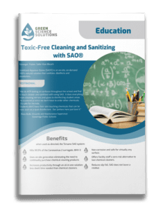 Toxic Free Cleaning and Sanitizing with SAO