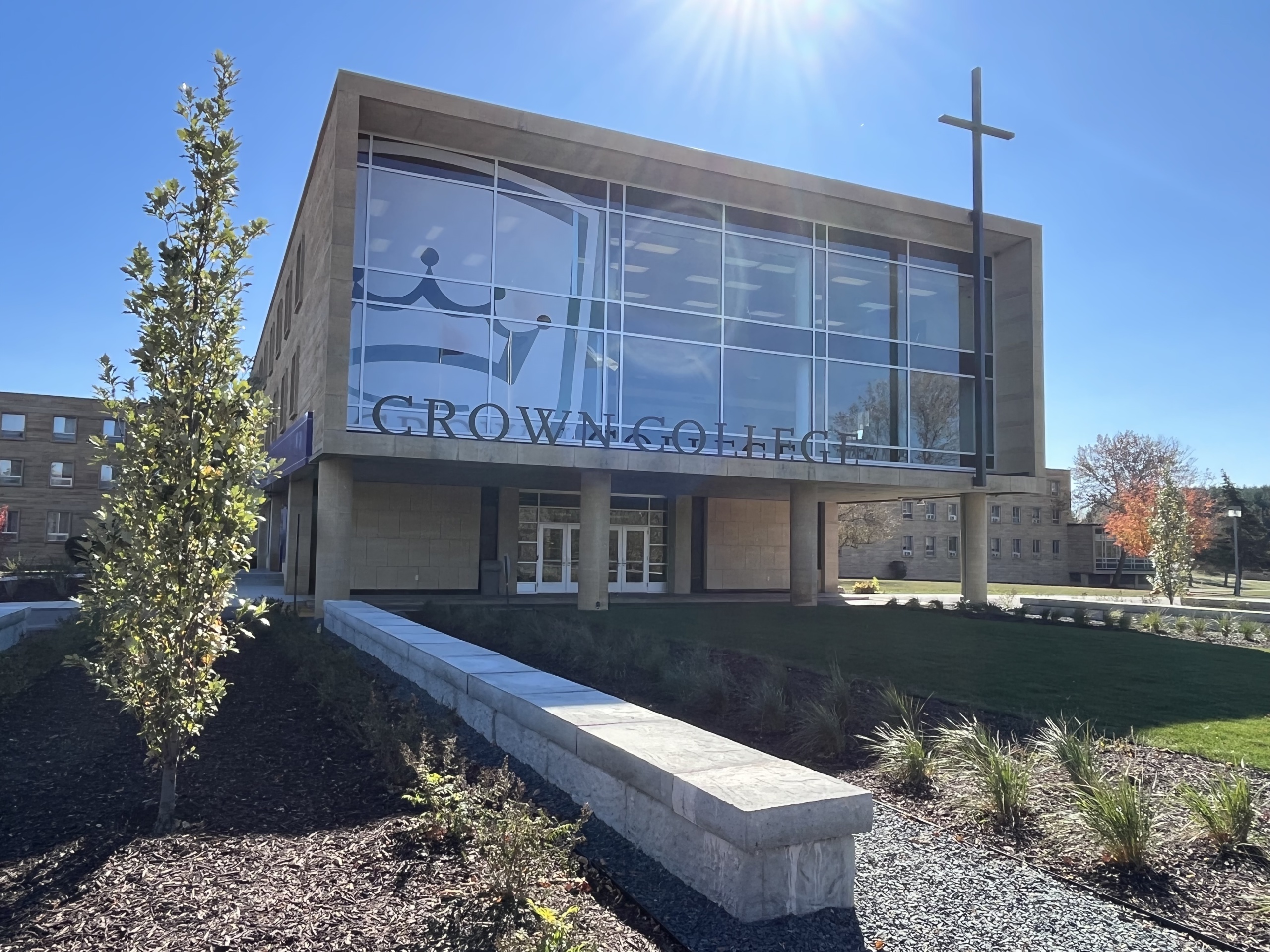 Crown College Main Entrance