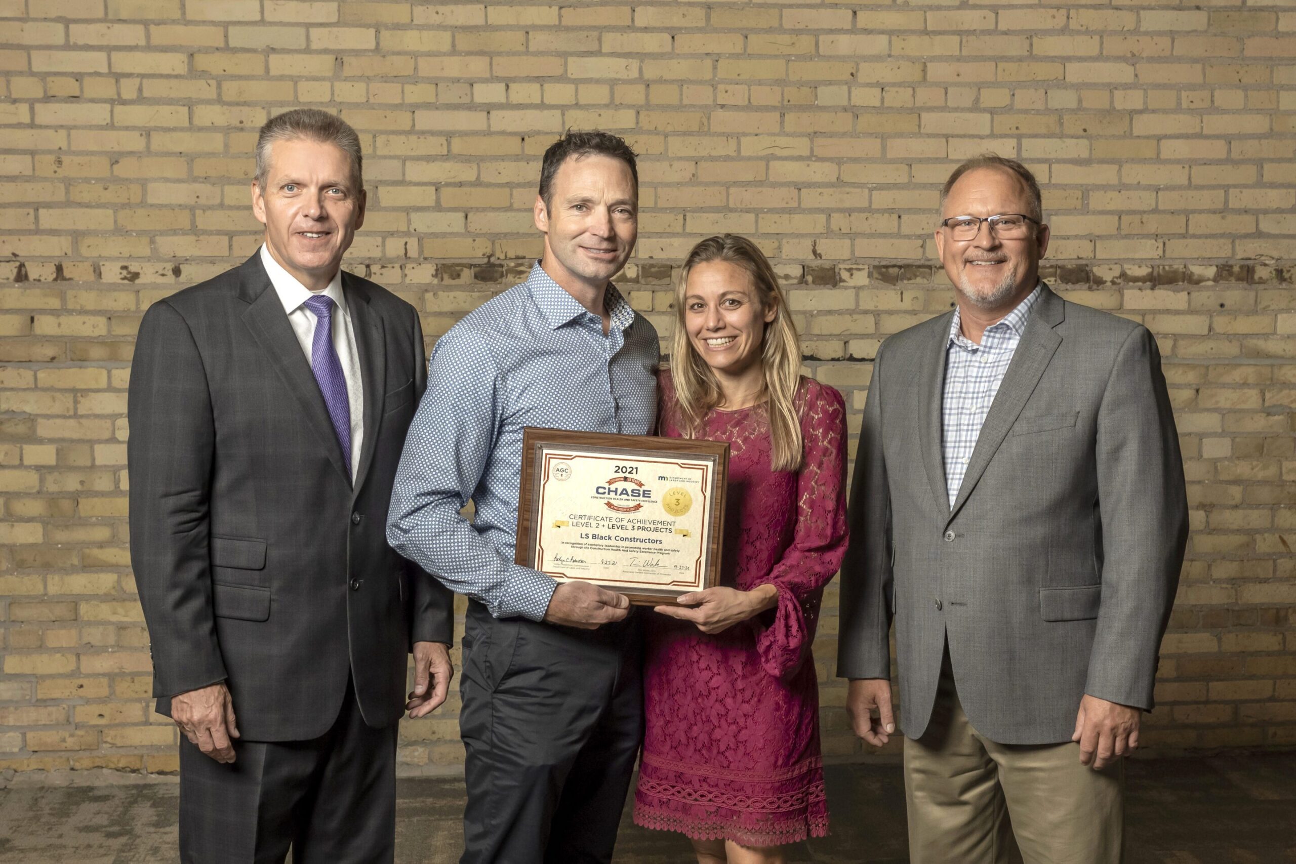 John Urban, Safety Director, Accepting CHASE Award